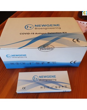 ຊຸດກວດຫາເຊື້ອ ໂຄວິດ-19 ຫຍີ້ຫໍ້ ນິວຈີນ ໄບໂອເອັນຈີເນຍຣິງ ກວດໄດ້ທັງປາກແລະດັງ Newgene Bioengineering Covid-19 Antigen Detection Kit