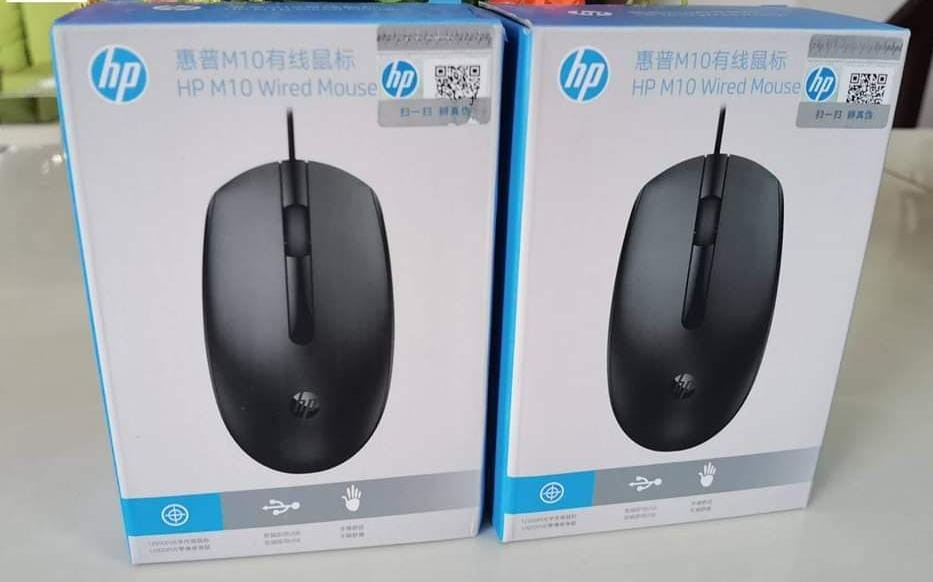 ເມົ້າ USB ແບບມີສາຍ Wired Mouse ຍີ່ຫໍ້: HP , ລຸ້ນ: M10