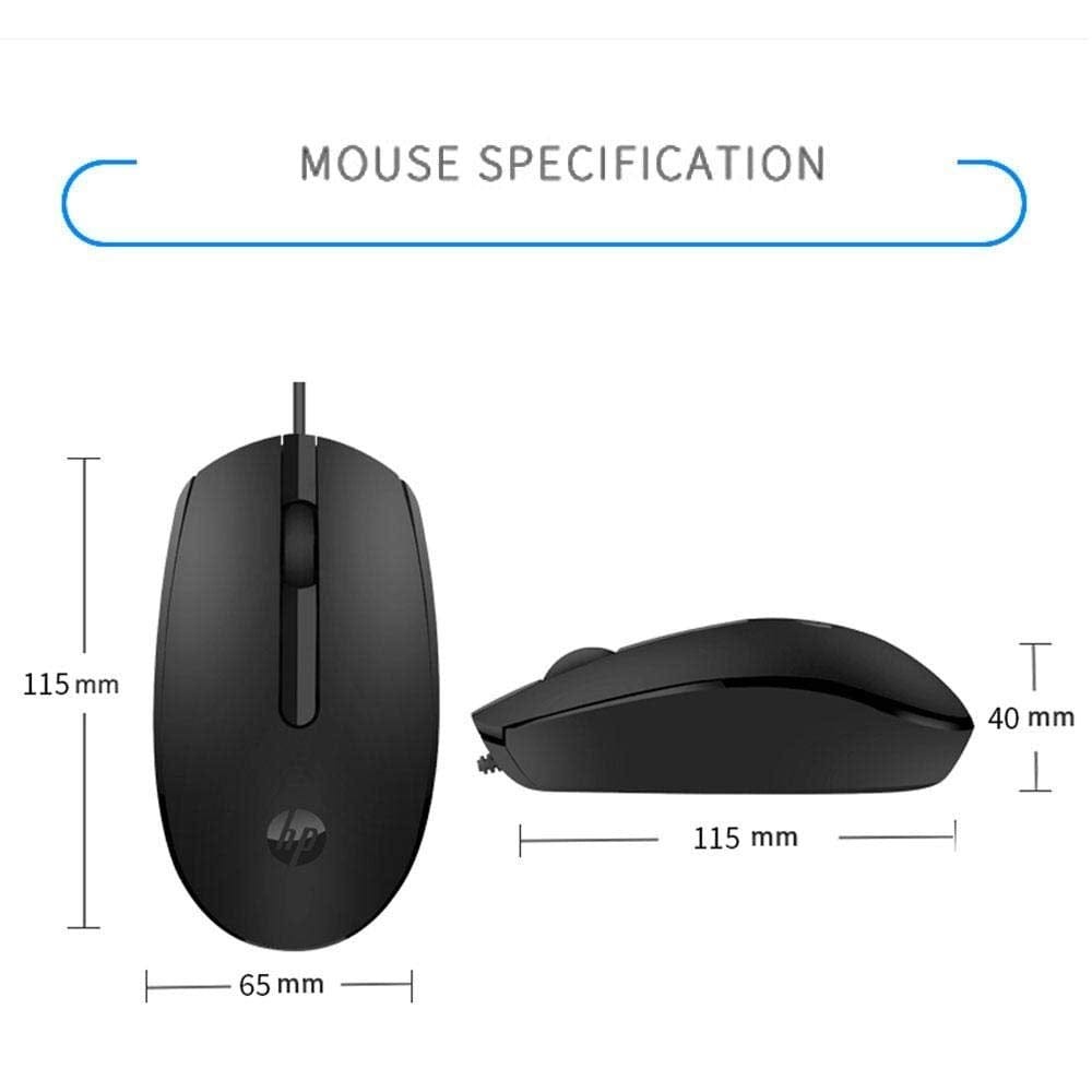 ເມົ້າ USB ແບບມີສາຍ Wired Mouse ຍີ່ຫໍ້: HP , ລຸ້ນ: M10