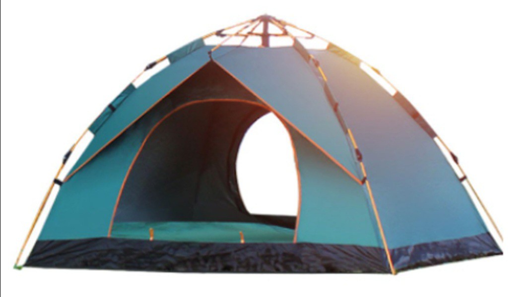 ເຕັ້ນນອນປ່າ ຕັ້ງແຄັມປິກນິກ Tent ຍີ່ຫໍ້: GS-Sport. ເຕັ້ນກາງອັດຕະໂນມັດຕິດຕັ້ງງ່າຍ, ນ້ຳໜັກເບົາບົກພາສະດວກ, ກັນຝຸ່ນກັນນ້ຳໝອກກັນUV, ທົນທານລະບາຍອາກາດໄດ້ດີ ເໝາະແກ່ການນອນປ່າ.