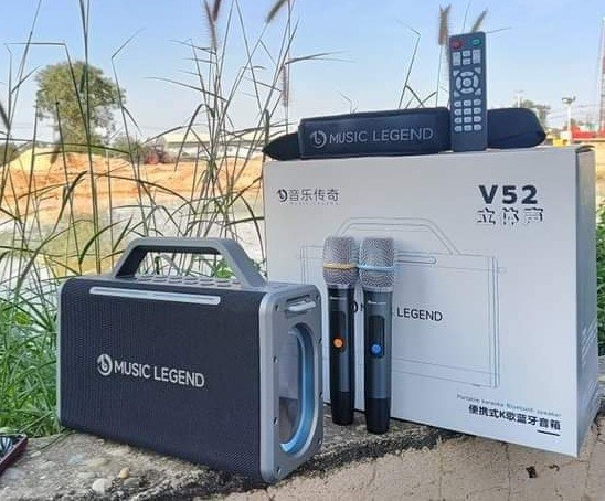 ລຳໂພງ Music legend V52, ດວ້ຍຄວາມແຮງ 200w ສຽງດີ, ເບສນຸ້ມ, ແບັດທົນ, ມີຮັບປະກັນຫລັງການຂາຍ, ພົກພາສະດວກ