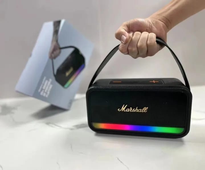 ລຳໂພງ  Bluetooth, Marshall ນ້ອຍກະທັດຮັດ, ສຽງດີ, ພົກພາອອກນອກໄປປິກນິກຄັກຫລາຍ, ປະຍັດໄຟ, ຕົວເຄື່ອງດີສີນຄ້າຄຸນນະພາບສູງ