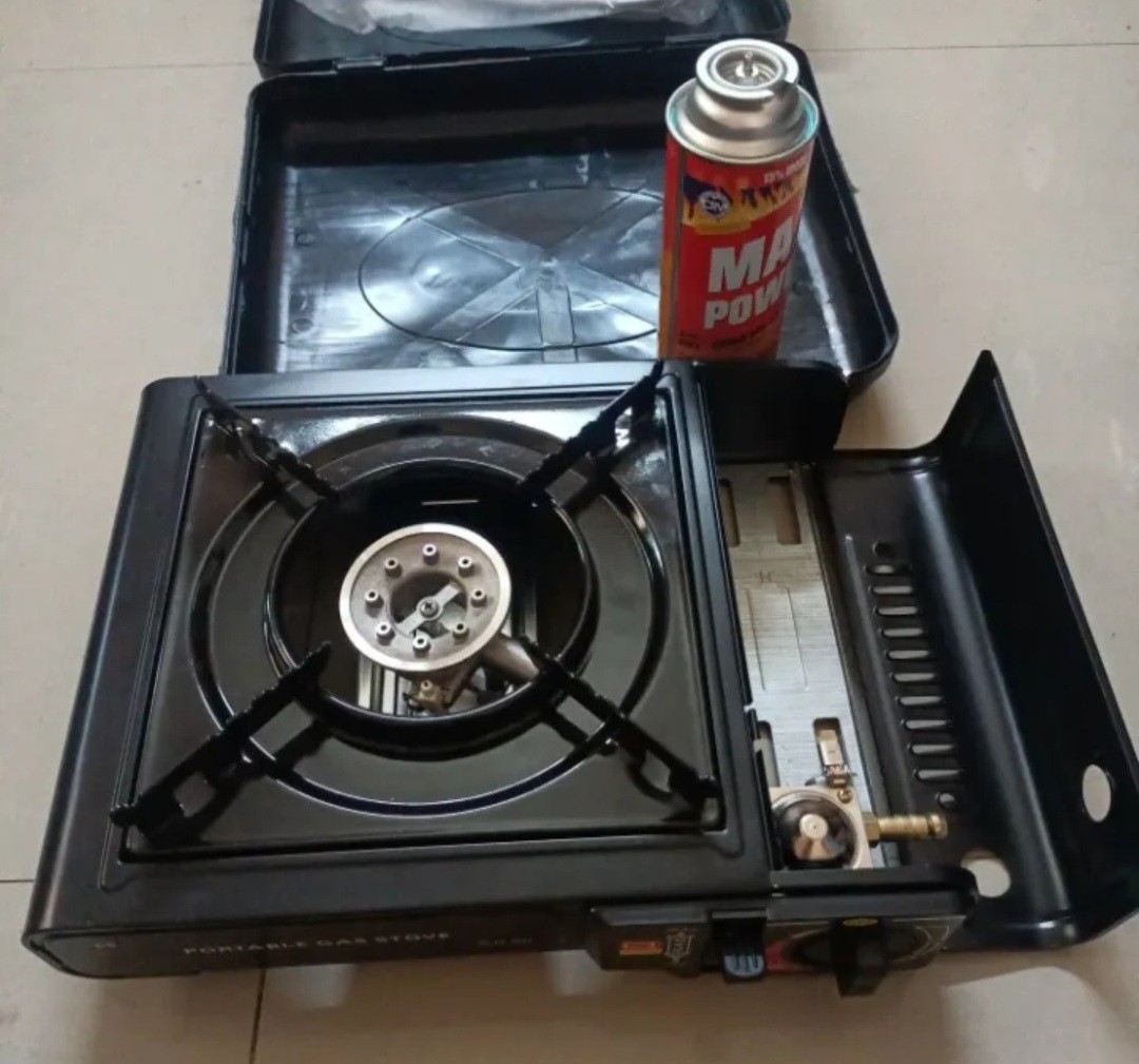ເຕົາແກັສກະປ໋ອງ Portable Gas Stove ລຸ້ນ: MS-155A . ພົກພາງ່າຍສະດວກ, ປັບແກັສໄດ້ ຂະໜາດກະທັດຮັດ ເໝາະແກ່ການພົກພາໄປປິກນິກ ຫຼື ໃຊ້ໃນຮ້ານຊີ້ນດາດ.