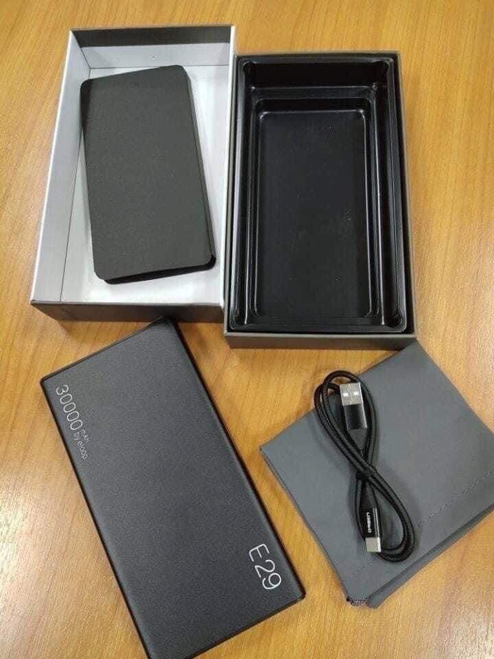 ພາເວີແບັງ Power Bank 30000mAh ລຸ້ນ E29 ສາກໄຟເຂົ້າສະຖຽນ, ຮັກສາແບັດໄດ້ດີ, ສາກແບັດເຕັມໄວ ແລະ ອຸປະກອນປອດໄພໃນການໃຊ້ງານ.