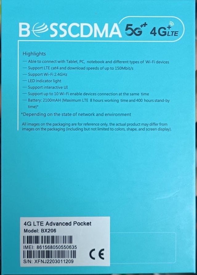 ວາຍຟາຍແບບພົກພາ Wifi BOSSCDMA, ໃຊ້ງານງ່າຍ, ໃຊ້ໄດ້ທຸກສັນຍານຂອງແຕ່ລະເຄື່ອງຂ່າຍ, ຮັບສັນຍານໄດ້ 4G, ສາມາດພົກຳາອອກນອກໄດ້ຢ່າງສະດວກສະບາຍ 