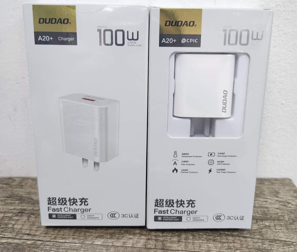 ຫົວສາກ ແລະ ສາຍສາກUSB ຍີ່ຫໍ້: DUDAO ລຸ້ນ: A20T+ , A20M+ , A20L+ , A20+ , ສາກເຂົ້າໄວ, ປອດໄພຕໍ່ການລັດວົງຈອນຂອງໄຟຟ້າ, ໃຊ້ດີໃຊ້ທົນນານ.