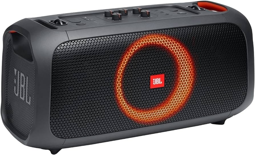 ລຳໂພງບລູທູດ ຍີ່ຫໍ້: JBL ຂອງແທ້100% , ລຸ້ນ: Party Box On-The-Go . ສຽງລຳໂພງມ່ວນເບສທຸ່ມ, ແຮງ, ສຽງບໍ່ແຕກ, ມີສີສັນ ແລະ ຮູບຮ່າງທີ່ສວຍງາມ ມີຂອງແຖມພ້ອມ.