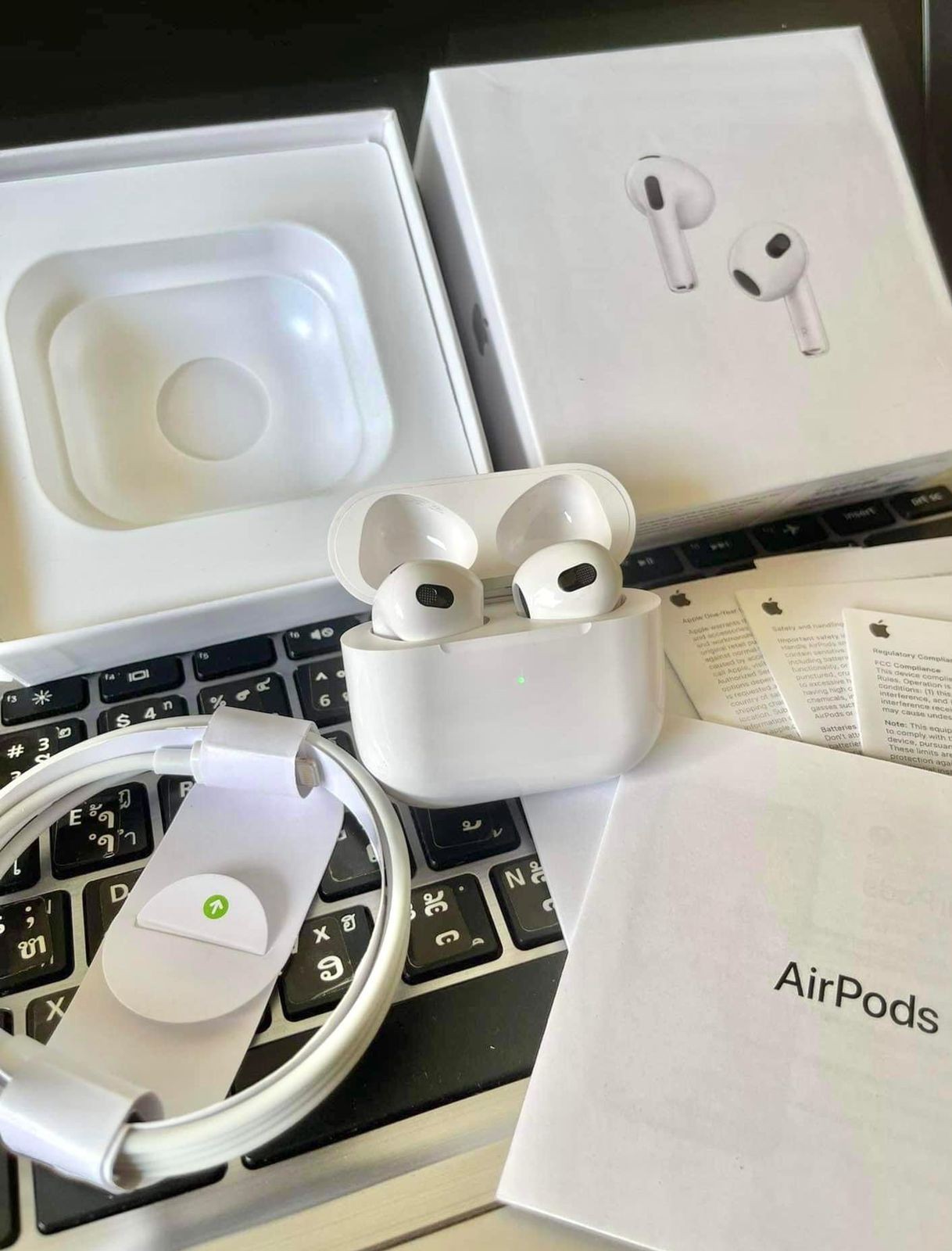 ແອພ໋ອດ Apple Airpods Gen3 magsafe ເຊື່ອມໄດ້ກັບທຸກລຸ້ນຂອງໂທລະສັບ ສິນຄ້າຄຸນນະພາບ100%