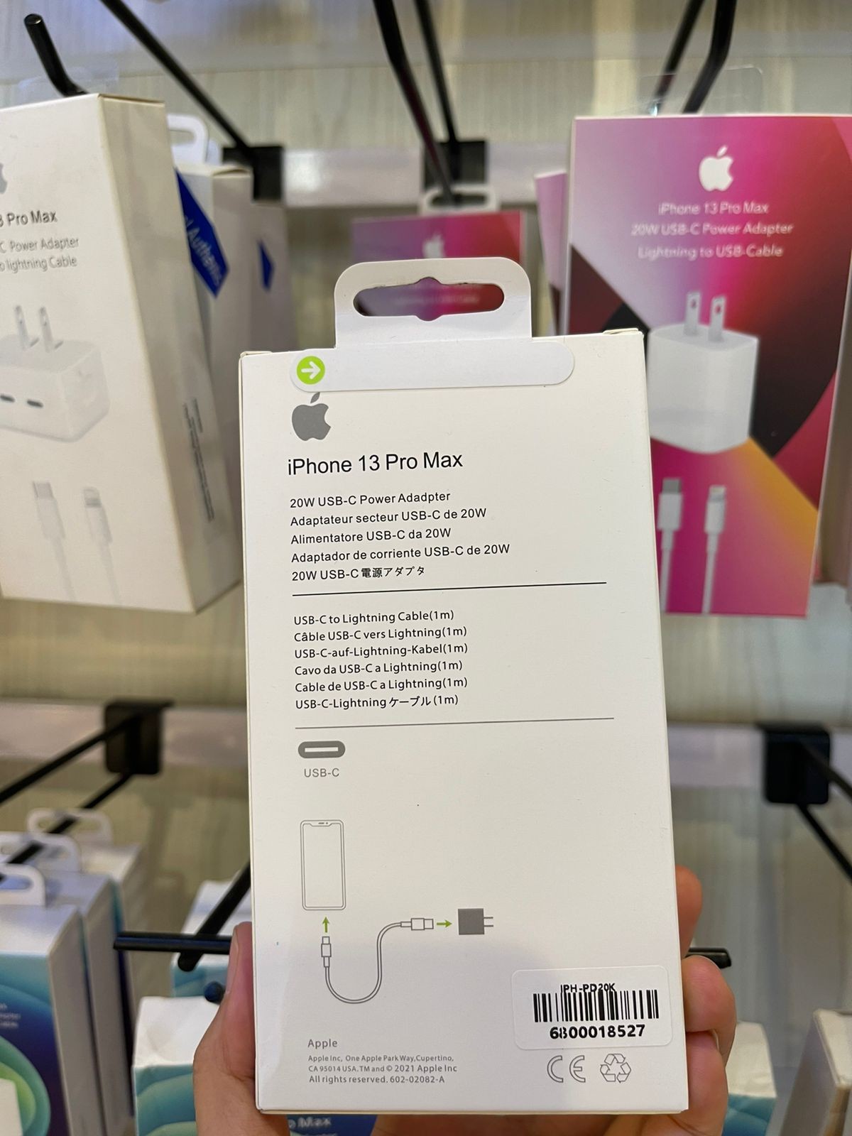 ສາຍສາກໄອໂຟນ Inphone 13 Pro Max , ສາກໄຟເຂົ້າສະຖຽນ, ຮັກສາແບັດໂທລະສັບໄດ້ດີ, ສາກແບັດເຕັມໄວ, ແລະອຸປະກອນປອດໄພໃນການໃຊ້ງານ.
