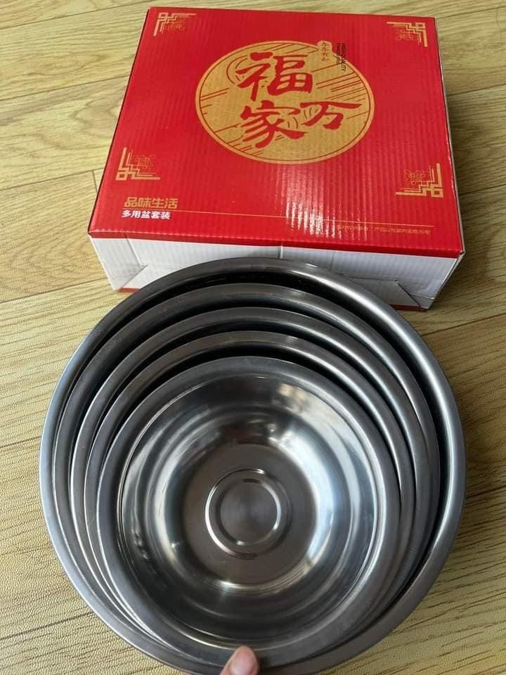 ເຊັດຊາມ5ໃບ STAINLESS STEEL 5ຂະໜາດສຸດຄຸ້ມ