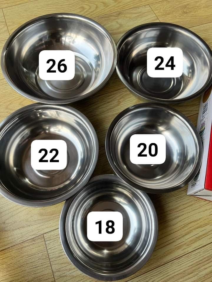 ເຊັດຊາມ5ໃບ STAINLESS STEEL 5ຂະໜາດສຸດຄຸ້ມ