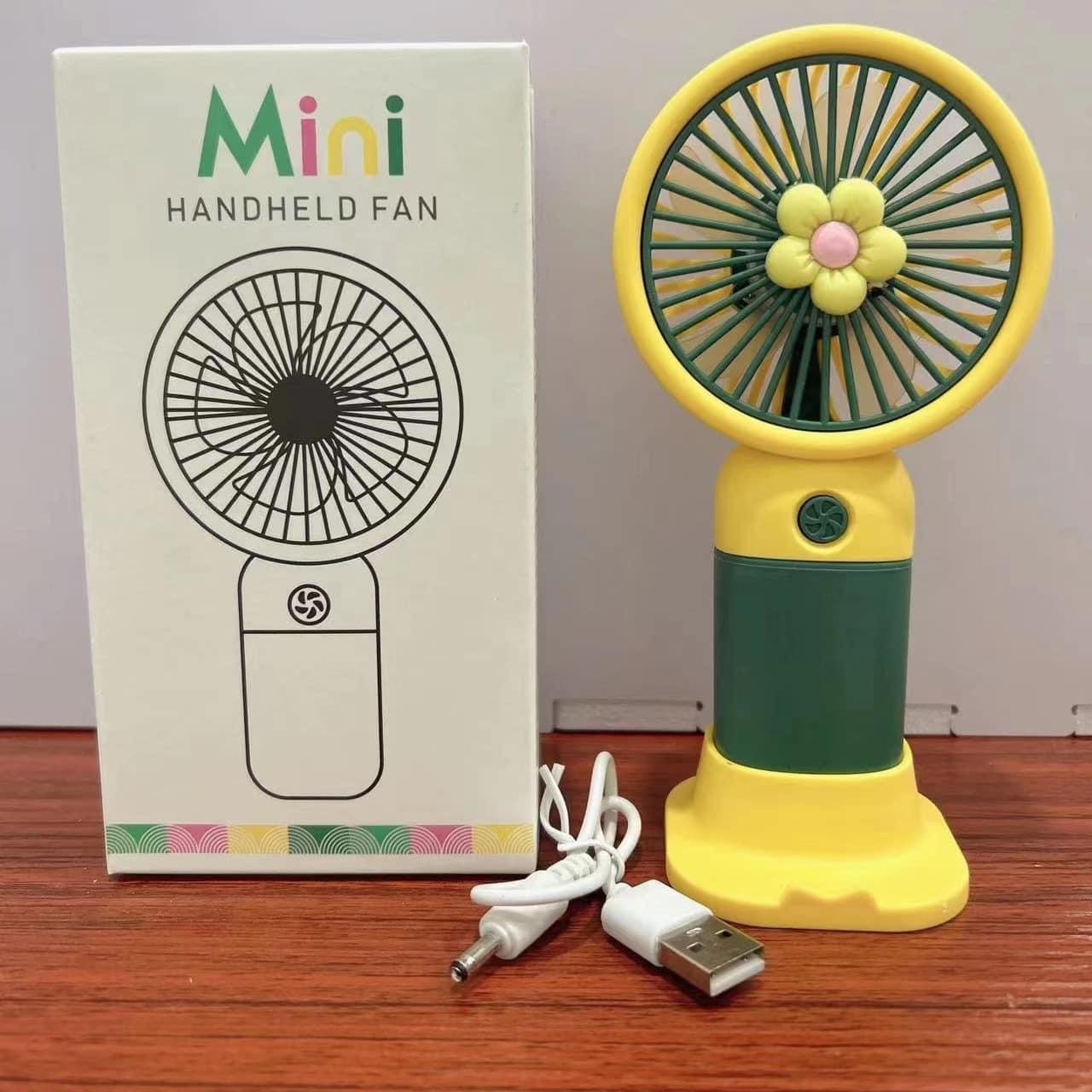  ພັດລົມນ້ອງແບບຖືພົກພາ Handheld Fan USB, ພັດລົມຈັບຖືງ່າຍຫລາຍສີສັນ