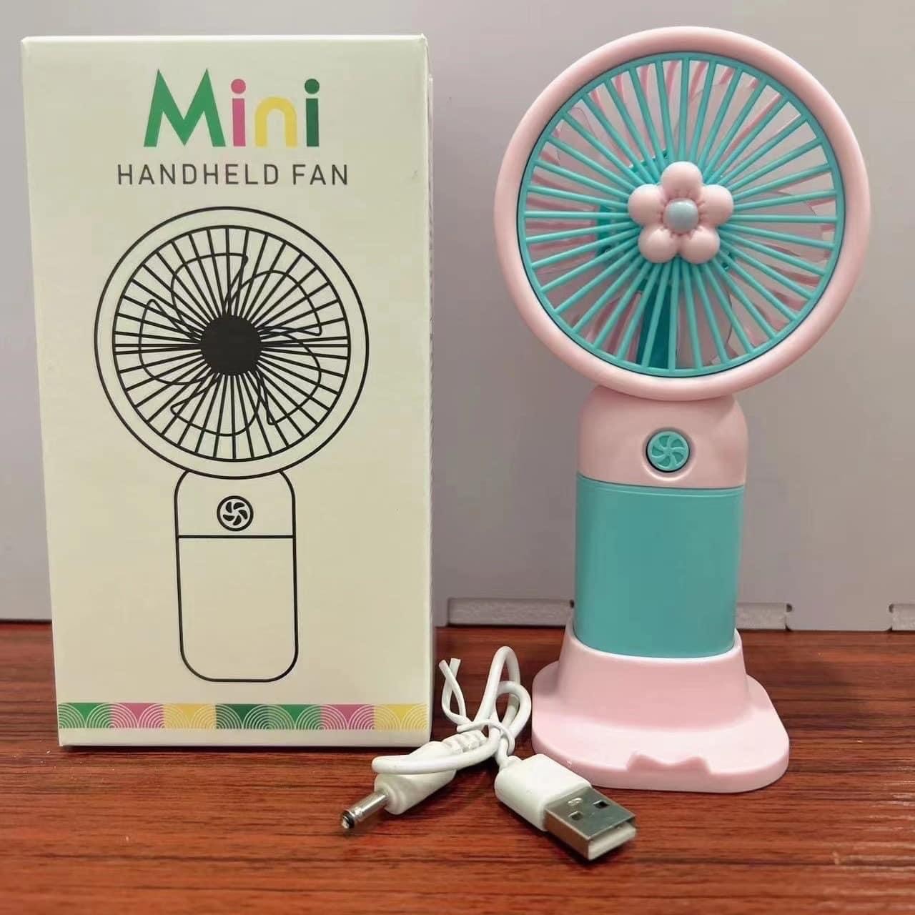  ພັດລົມນ້ອງແບບຖືພົກພາ Handheld Fan USB, ພັດລົມຈັບຖືງ່າຍຫລາຍສີສັນ