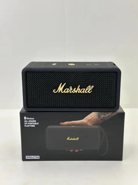 ລຳໂພງ Marshall ເປັນລຳໂພງນ້ອຍພົກພາ, ສຽງດີ,ສຽງທຸ້ມ,ແບັດທົນ5-6ຊົ່ວໂມງ, ສຽງເປັນເອກະລັກຂອງລຳໂພງຂອງແທ້