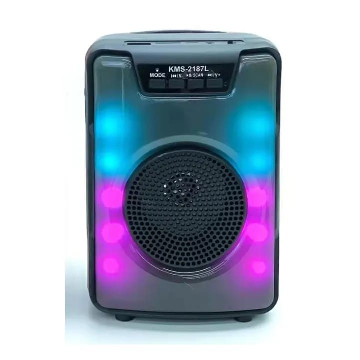ລຳໂພງ bluetooth ສຽງມ່ວນ,ສຽງດີ ອຸປະກອນເຄື່ອງສຽງແບບມືອາຊີບຂະໜາດນ້ອຍ 3 ລໍາໂພງເຄື່ອງຫຼີ້ນທີ່ມີໄຟ LED RGB ໄຟ FM Radio Boxໃນເຄື່ອງດຽວ