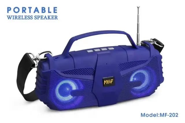 ລຳໂພງ ພົກພາ PORTABLE Wireless Speakers ສຽງທຸ້ມ, ອອກແບບທັນສະໄໝ, ສາມາດຟັງວິທະຍຸນຳອີກດວ້ຍ