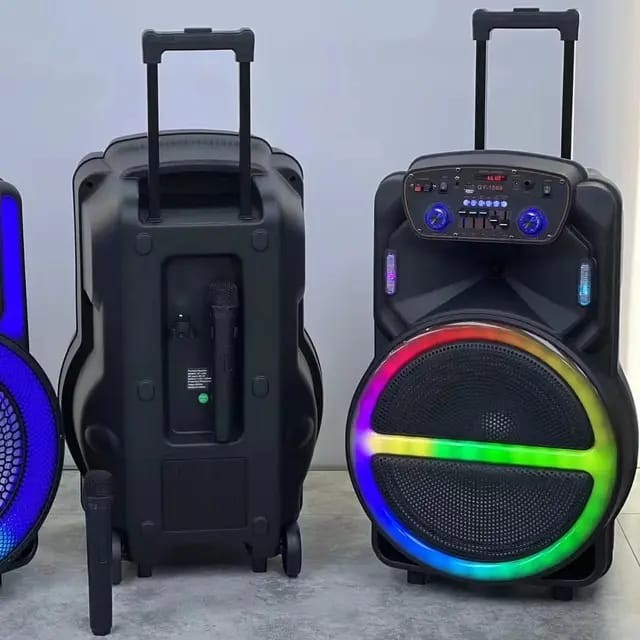 ລຳໂພງລາກແບບພົກພາ  PORTABLE PARTY SPEAKER ສຽງດີ,ສຽງດັງ, ລາກໄປມາສະດວກ, ຮັບຜະກັນຄຸນນະພາບສູງ