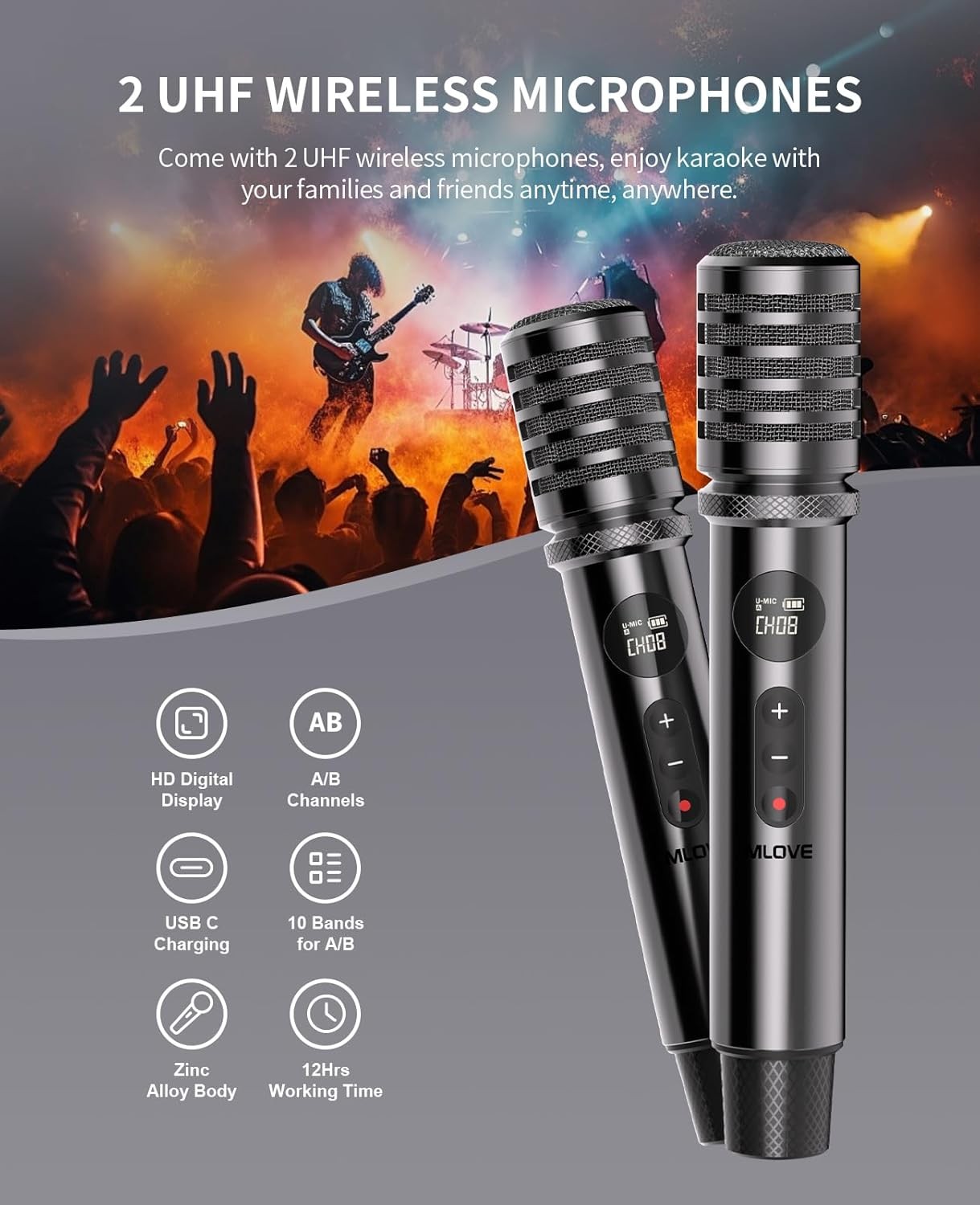 ລຳໂພງBluetooth MLOVE RANGERS D5 ສວຍງາມທັນສະໄໝ,ມາພອ້ມກັບຄວາມແຮງ200ວັດແລະໄມຄູ່, ສຽງທຸ້ມເບສແໜ້ນ, ດັງດີສຽງບໍ່ແຕກ