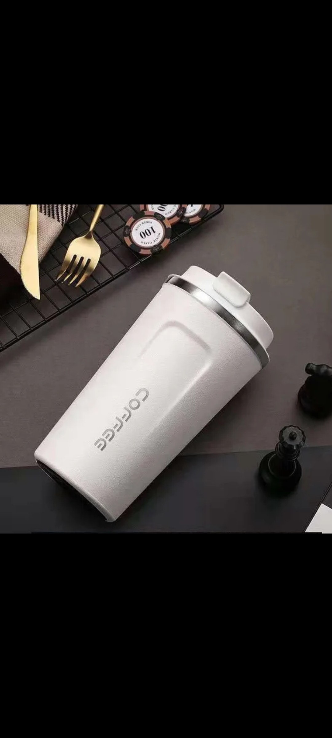 ຈອກເກັບອຸນຫະພູມ COFFEE ບັນຈຸ 510ml ມີ5ສີ: ຂາວ, ດຳ, ເທົາ, ຂຽວ ແລະ ບົວ. ເກັບອຸນຫະພູມໄດ້ດີທັງຮ້ອນ ແລະ ເຢັນ.