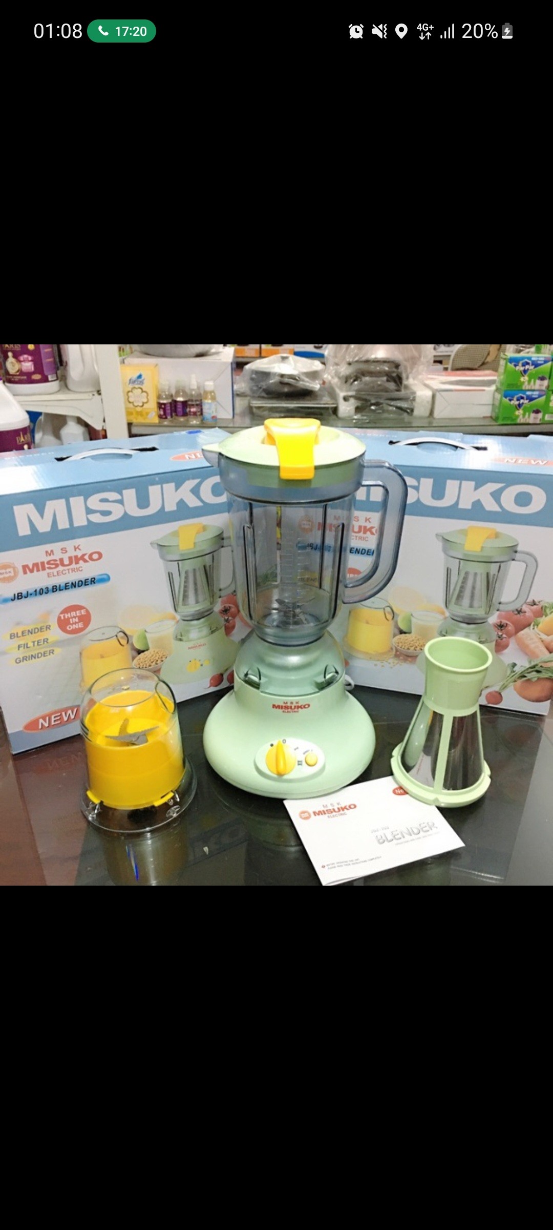 ເຄື່ອງປັ່ນອາຫານ ຍີ່ຫໍ້: MISUKO, ສາມາດບົດຊີ້ນ , ປັ່ນໝາກໄມ້, ປັ່ນເຄື່ອງປຸງ, ປັ່ນຂອງແຂງໄດ້ ກັບໂຖປັ່ນ3ແບບ