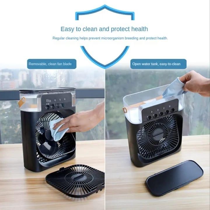ພັດລົມອາຍນ້ຳ Mini , Mist Fan, ເໝາະສົມກັບກາດຮ້ອນ, ລະບາຍອາກາດ,ໃສ່ນ້ຳໃຫ້ພົນອາຍເຢັນໄດ້.