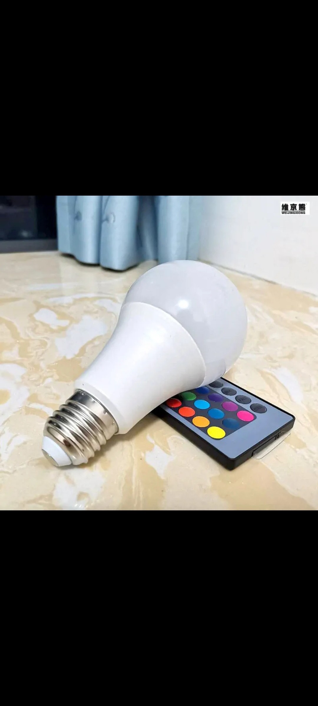 ດອກໄຟສີLED ປັບສີໄດ້16ສີ ກຳລັງໄຟ 5W. ມີລີໂໝດ ແລະ ງວງໃສ່ດອກໄຟພ້ອມ, ສາມາດປັບຄວາມໄວ-ຊ້າເປັນຈັງຫວະໄດ້, ໃຊ້ຕົກແຕ່ງຫ້ອງໃຫ້ສວຍງາມ.