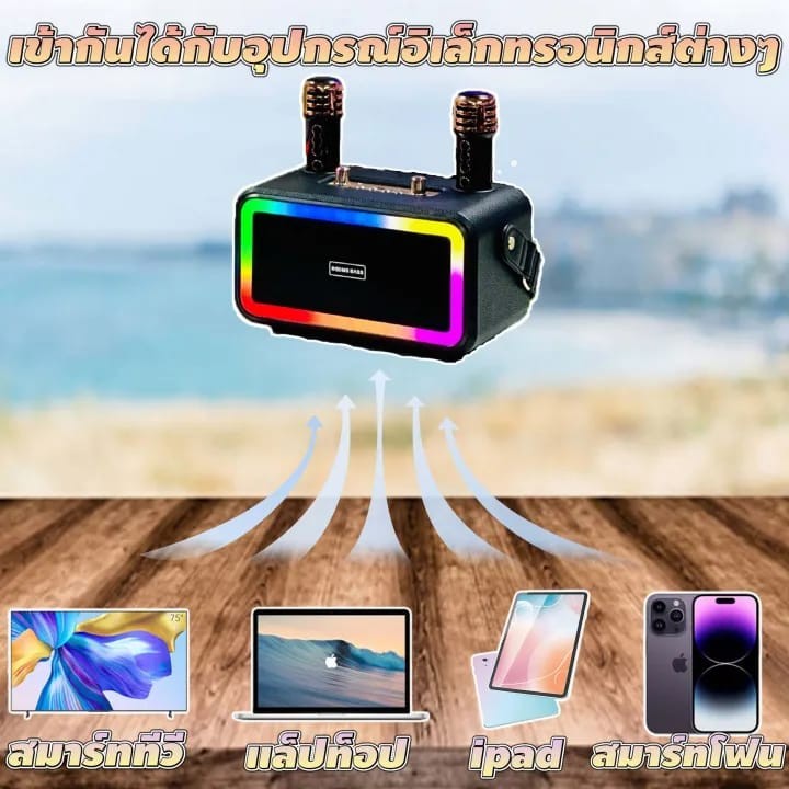 ລຳໂພງ Boombass,  ລຳໂພງຍ້ອນຍຸກພົກພາ,ຄາຣາໂອເກະແບບສະບາຍ.