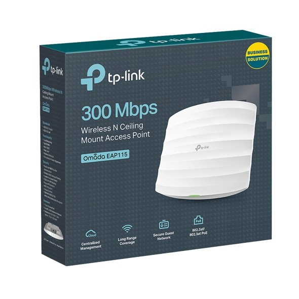TP-LINK ລຸ້ນ EAP115 - 300 Mbps Wireless N Wall-Plate Access Point ເຄື່ອງປ່ອຍສັນຍານວາຍຟາຍ 