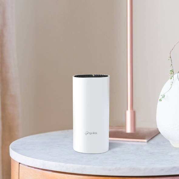 ກະຈາຍສັນຍານ Wi-Fi  TP-Link ລຸ້ນ Deco M4 (2 ຕົວ) ຄວາມໄວສູງສຸດ 1167 Mbps | ຄອບຄຸມພື້ນທີ່ສູງສຸດ 3,800 ຕາແມັດ | ຮອງຮັບອຸປະກອນໄດ້ສູງສຸດ 100 ອຸປະກອນ