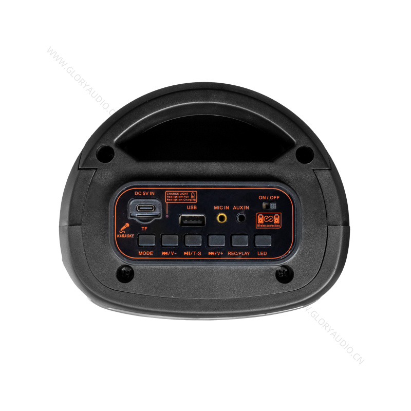 ລຳໂພງ AO-628  ລຳໂພງບລູທູດພົກພາ ມີໄຟ led ສາມາດປ່ຽນໄດ້ Mecha Light ພ້ອມໄມໂຄຣໂຟນ ມີຟັງຊັນຄົບຄັນ ໃຊ້ໄດ້ທັງຟັງເພງ ແລະ ຮ້ອງຄາລາໂອເກະ.