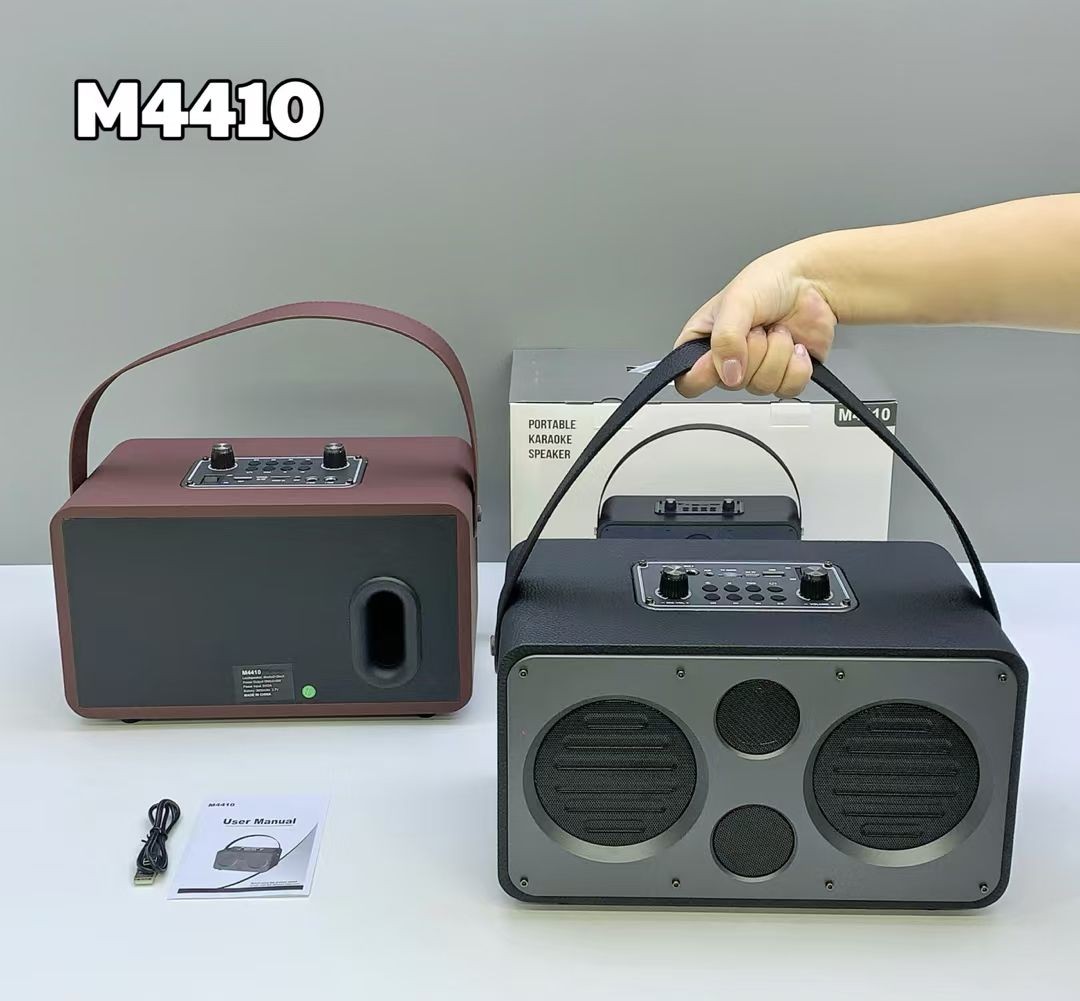 SHIOU M4410 – ລຳໂພງ Bluetooth ພົກພາ ສຽງແຮງ ດີໄຊເດັ່ນ ພ້ອມຟັງຊັນຫຼາຍຮູບແບບ ເຫມາະທັງໃນບ້ານ ແລະ ກາງແຈ້ງ