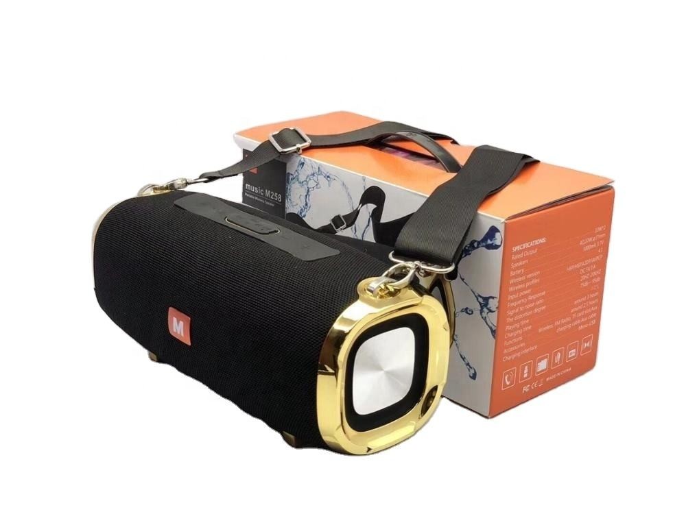 ລຳໂພງບຣູທູດ M258 ລຳໂພງ Bluetooth ພົກພາ ມີໄມໂຄຣຟອນໃນຕົວ ສຽງແຮງຄົມຊັດ ແລະ ໄຟ RGB LED ວິບວັບ ກັບ ລາຄາສຸດຄຸ້ມ