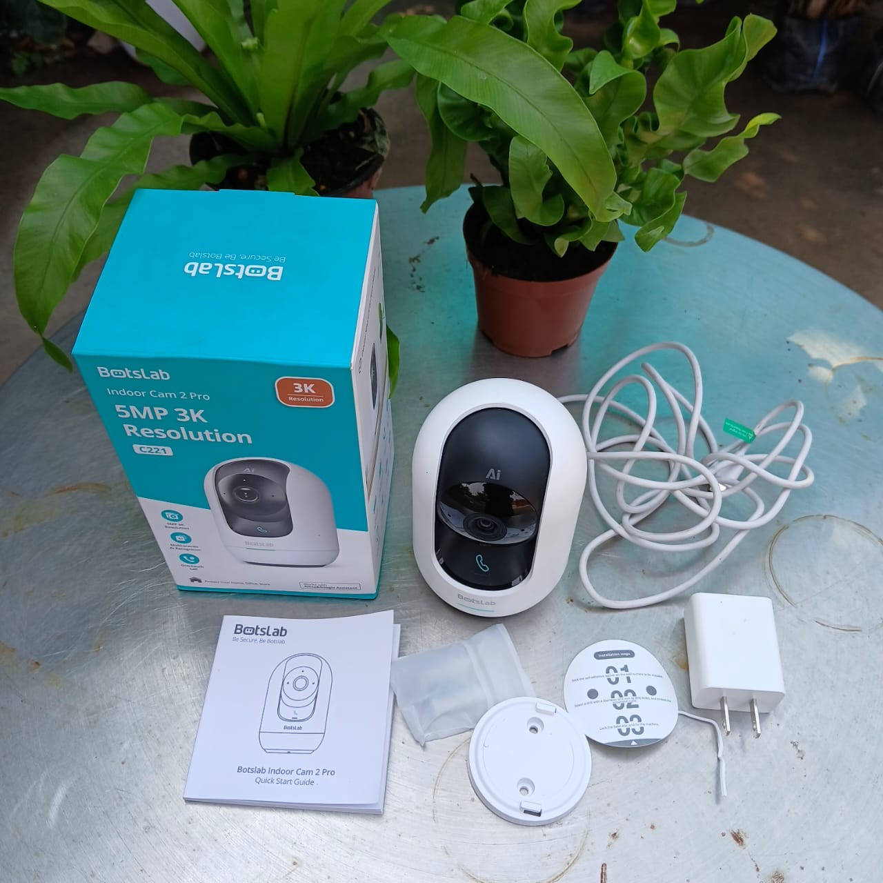 ກ້ອງວົງຈອນປິດ Botslab ລຸ່ນ C221 ເຫມາະສຳຫລັບພາຍໃນບ້ານ ອາຄານ ຄວາມຄົມຊັດ2K ອຽງໄດ້360° ສະເເດງຫນ້າຈໍສົດ ແລະ ລະບົບສຽງ2ທາງ