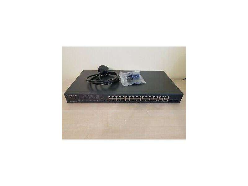 ‎ສະວິດເຄືອຂ່າຍ ອັດສະລິຍະ TP-LINK ລຸ່ນ  TL-SL2428P. , T1500-28PCTJetStream 24-Port 10/100Mbps PoE+ Smart Switch ສະວິດເເບບປອດໄພເສດ  ‎