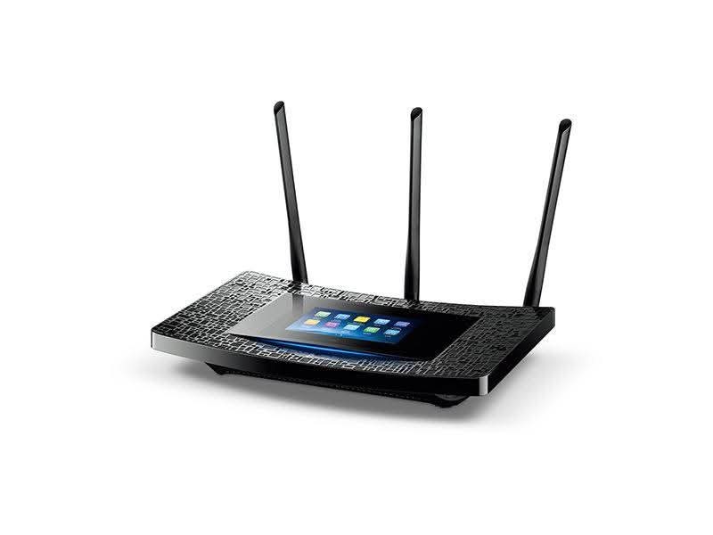 ເຄື່ອງກະຈາຍສັນຍານ Wi-Fi TP-Link Touch P5 AC1900 ແບບຈໍສັມຜັດ ຄວາມໄວສູງ ຊ່ວງຄື່ນຄວາມຖີ່ຄູ່ (Dual Band) ໃຊ້ງານໄດ້ຫຼາຍແບບເປັນໄດ້ທັງ Router, Repeater ຫຼື Access Point