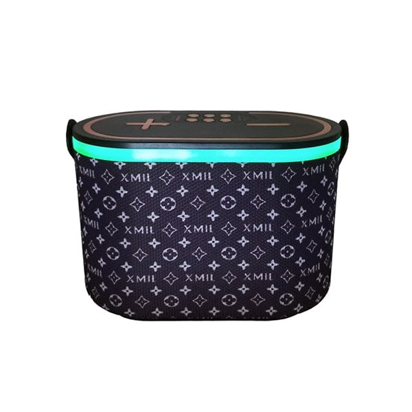 ລຳໂພງ Bluetooth ແບບພົດພາ A95 ມີໄຟ RGB ຂະໜາດນ້ອຍ - ສີດຳ