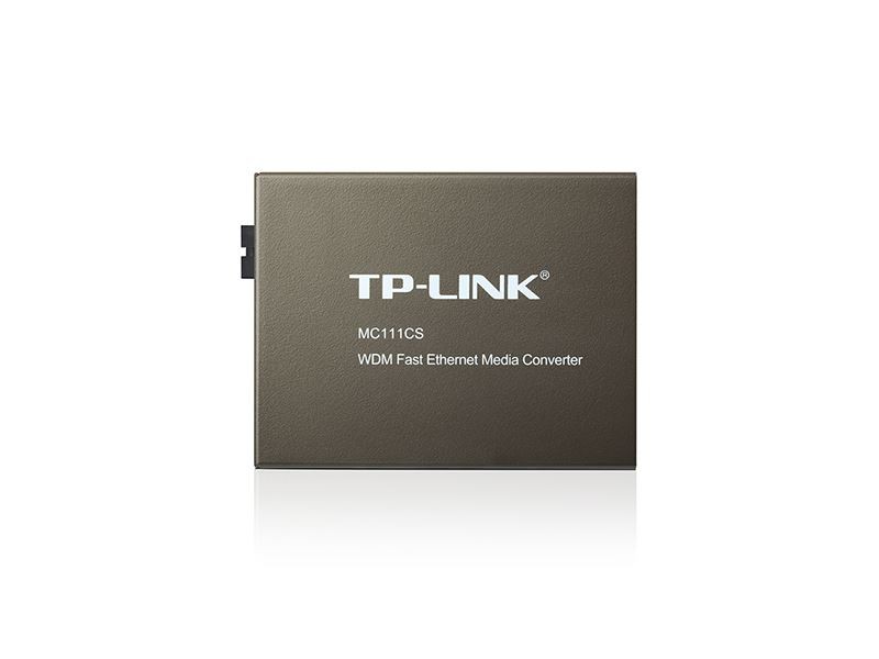 ຕົວແປງສັນຍານ TP-LINK ລຸ້ນ MC111CS ຕົວແປງສັນຍານ Fiber Converter 10/100Mbps RJ45 ໄປຫາ Fiber SC (Single-mode)