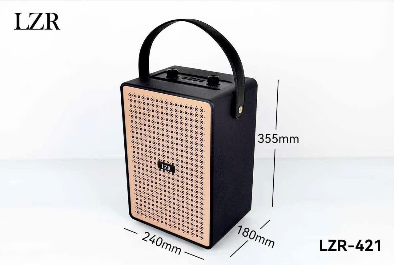 PORTAB LZR-421 ລຳໂພງແບບຄລາສສິກ ລຳໂພງແນວ Retro ທີ່ລວມການອອກແບບສະໄຕລ໌ວິນເທດ ກັບເທັກໂນໂລຊີສຽງສະໄໝໃໝ່.