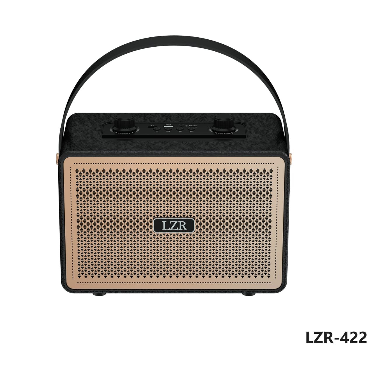 PORTABLE LZR-422 ລຳໂພງພົກພາສະໄຕລ໌ຄລາສສິກ ລຳໂພງແນວ Retro ທີ່ປະສົມປະສານການອອກແບບຄວາມຫຼູຫຼາ ກັບເທັກໂນໂລຊີ ສຽງຄຸນນະພາບສູງ 