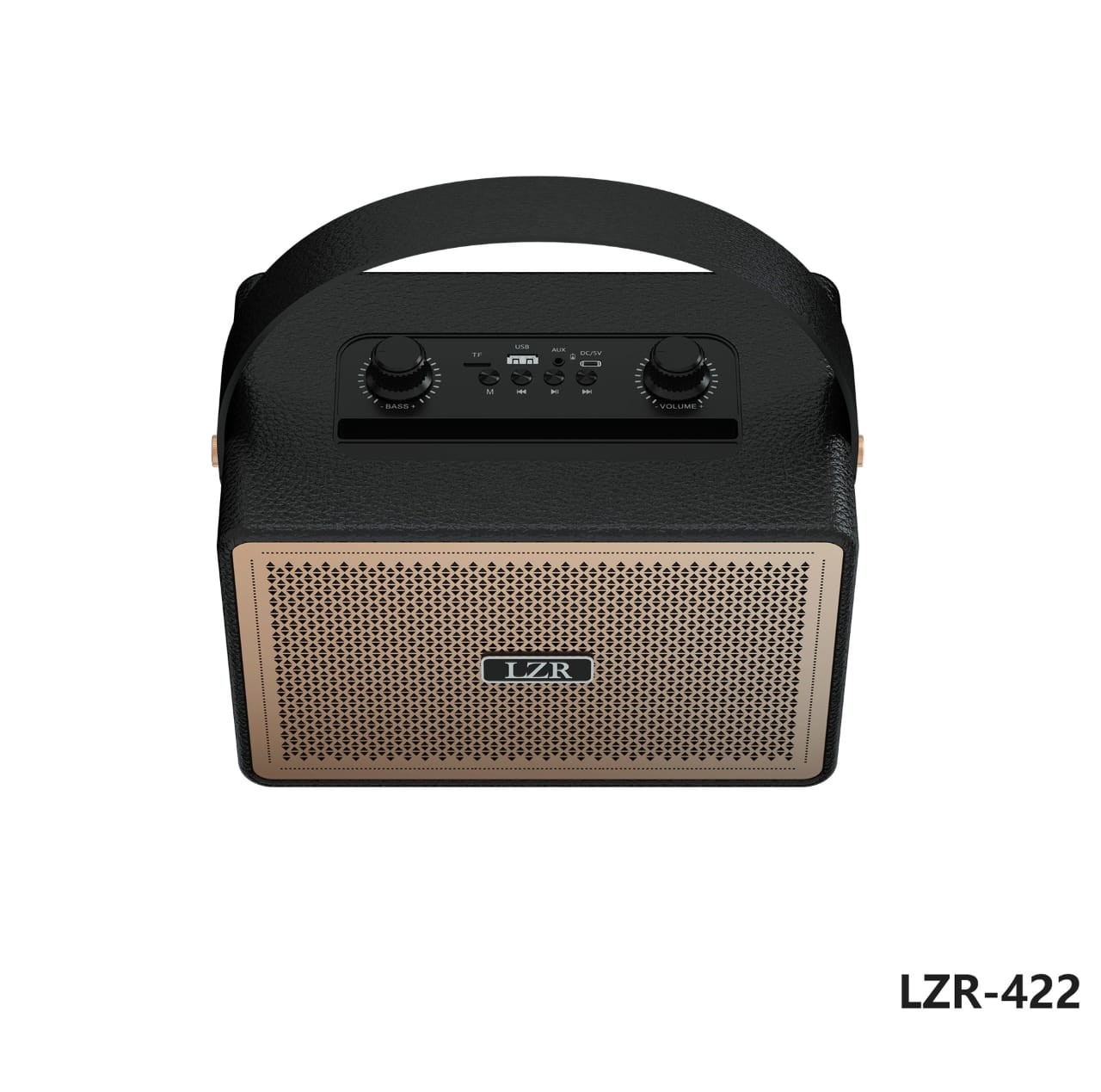 PORTABLE LZR-422 ລຳໂພງພົກພາສະໄຕລ໌ຄລາສສິກ ລຳໂພງແນວ Retro ທີ່ປະສົມປະສານການອອກແບບຄວາມຫຼູຫຼາ ກັບເທັກໂນໂລຊີ ສຽງຄຸນນະພາບສູງ 