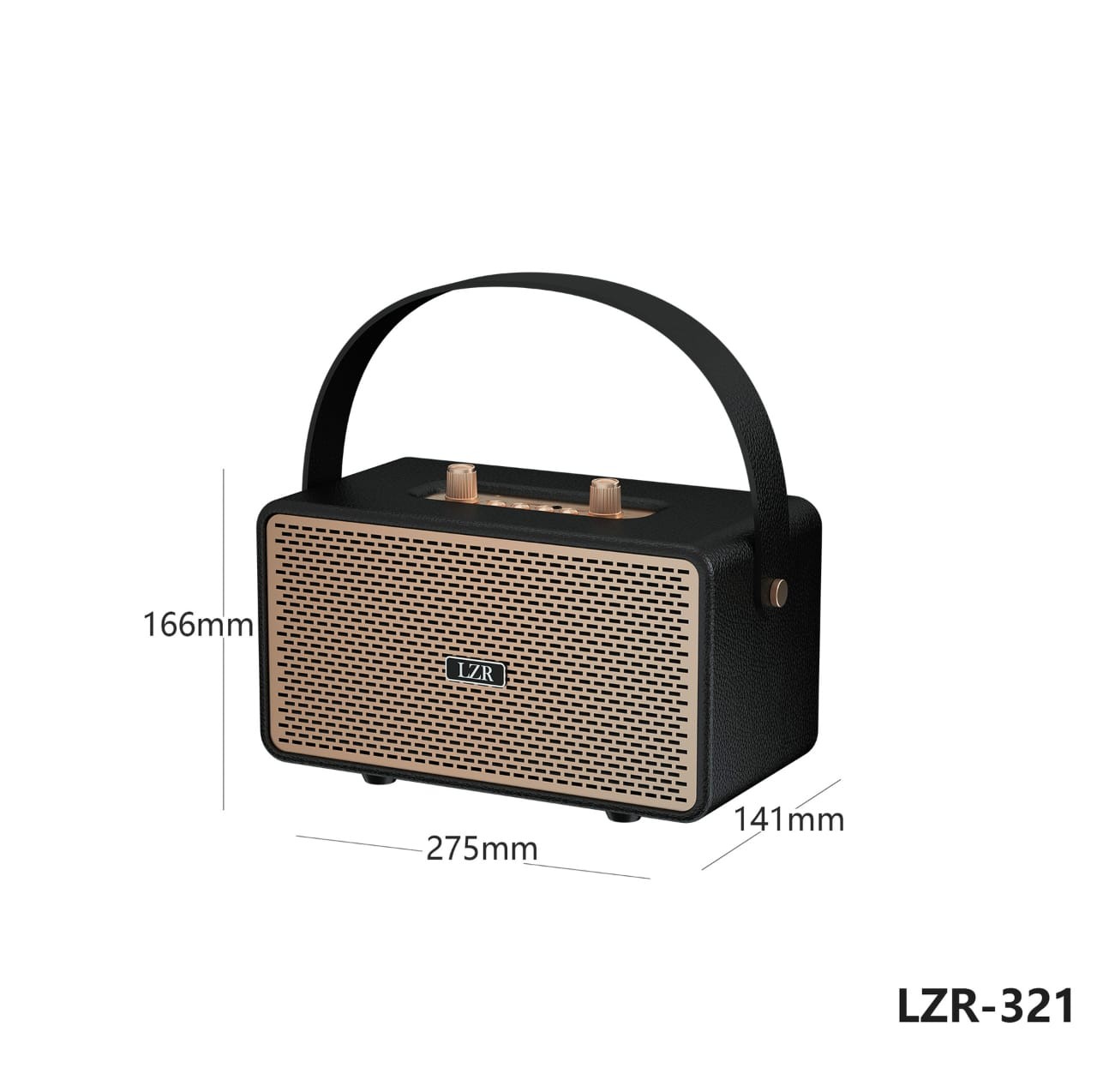 ລຳໂພງ PORTABLE ລຸ້ນ LZR-321 ລຳໂພງສະໄຕລ໌ Retro ທີ່ມີດີໄຊນ໌ສະດວກພົກພາງ່າຍ ຕອບໂຈດທັງການໃຊ້ງານທຸກວັນ ແລະ ການເດີນທາງ.