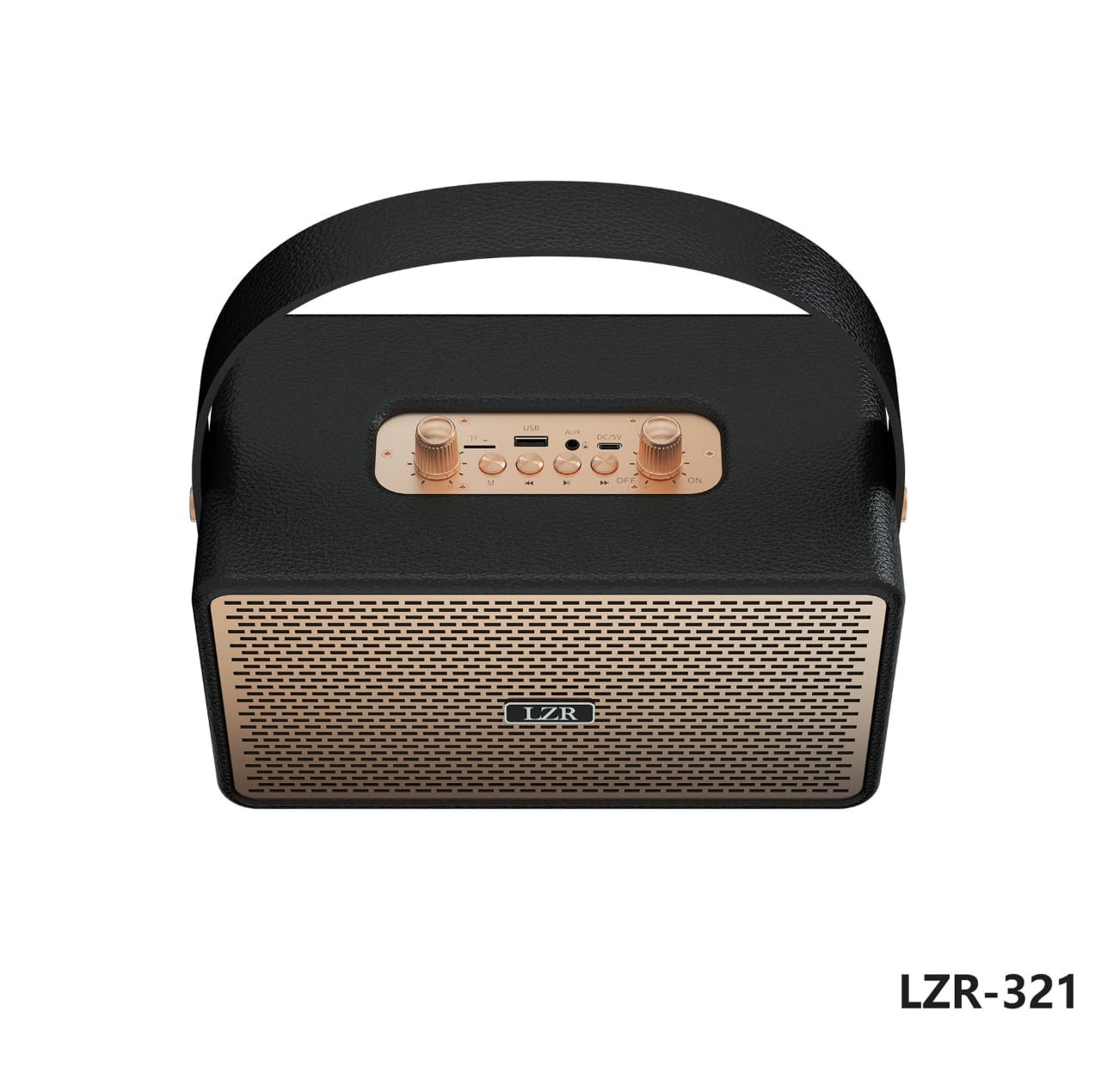 ລຳໂພງ PORTABLE ລຸ້ນ LZR-321 ລຳໂພງສະໄຕລ໌ Retro ທີ່ມີດີໄຊນ໌ສະດວກພົກພາງ່າຍ ຕອບໂຈດທັງການໃຊ້ງານທຸກວັນ ແລະ ການເດີນທາງ.