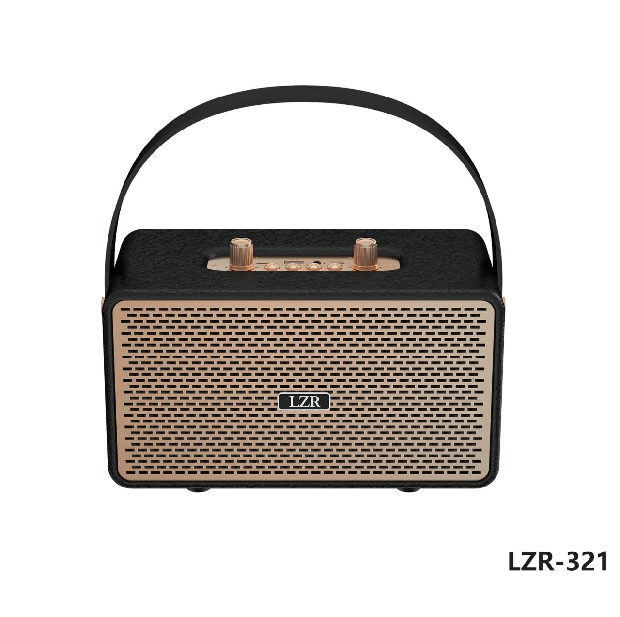 ລຳໂພງ PORTABLE ລຸ້ນ LZR-321 ລຳໂພງສະໄຕລ໌ Retro ທີ່ມີດີໄຊນ໌ສະດວກພົກພາງ່າຍ ຕອບໂຈດທັງການໃຊ້ງານທຸກວັນ ແລະ ການເດີນທາງ.