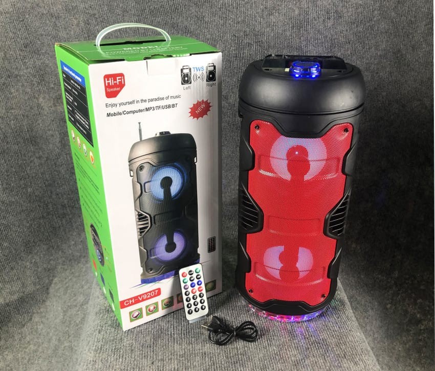 ລຳໂພງບຣູທູດ HI-FI ລຸ້ນ CH-V9207 ດີໄຊສທັນສະໄຫມ ຂະໜາດ 4''×2 ສຽງດັງໃສ ມີໄຟ RGB  ຮອງຮັບຫຼາຍຟັງຊັນ ແລະ ພ້ອມໃຊ້ງານໄດ້ທັນທີ