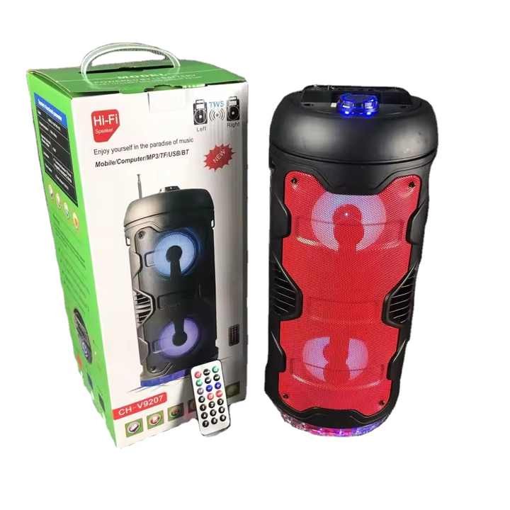 ລຳໂພງບຣູທູດ HI-FI ລຸ້ນ CH-V9207 ດີໄຊສທັນສະໄຫມ ຂະໜາດ 4''×2 ສຽງດັງໃສ ມີໄຟ RGB  ຮອງຮັບຫຼາຍຟັງຊັນ ແລະ ພ້ອມໃຊ້ງານໄດ້ທັນທີ