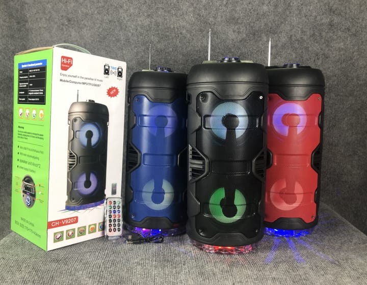 ລຳໂພງບຣູທູດ HI-FI ລຸ້ນ CH-V9207 ດີໄຊສທັນສະໄຫມ ຂະໜາດ 4''×2 ສຽງດັງໃສ ມີໄຟ RGB  ຮອງຮັບຫຼາຍຟັງຊັນ ແລະ ພ້ອມໃຊ້ງານໄດ້ທັນທີ