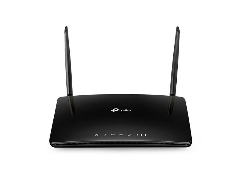 ເລົາເຕີ້ TP-Link ລຸ້ນ TL-MR600 Router 4G LTE Cat6  ໃນເຄືອຂ່າຍ Wi-Fi AC1200. ເປັນເລົາເຕີ້ໃສ່ຊີມກາດ(ເບີໂທ) ມີພອດ Gigabit ສຳລັບການເຊື່ອມຕໍ່ເຄື່ອງຄອມພິວເຕີ ຫຼື Smart TV ໄດ້ຢ່າງໄວ 