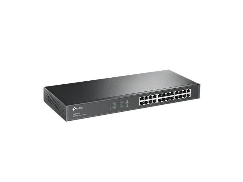 ສະວິດເຄືອຂ່າຍ TP-Link ລຸ່ນ TL-SG1024  ສະວິດແບບ 24 ພອຣ໌ Gigabit Ethernet ຄວາມໄວສູງ ເຫມາະສົມສໍາລັບສຳນັກງານ ແລະທຸລະກິດ ທີ່ຕ້ອງການການຖ່າຍໂອນຂໍ້ມູນຢ່າງມີປະສິດທິພາບ