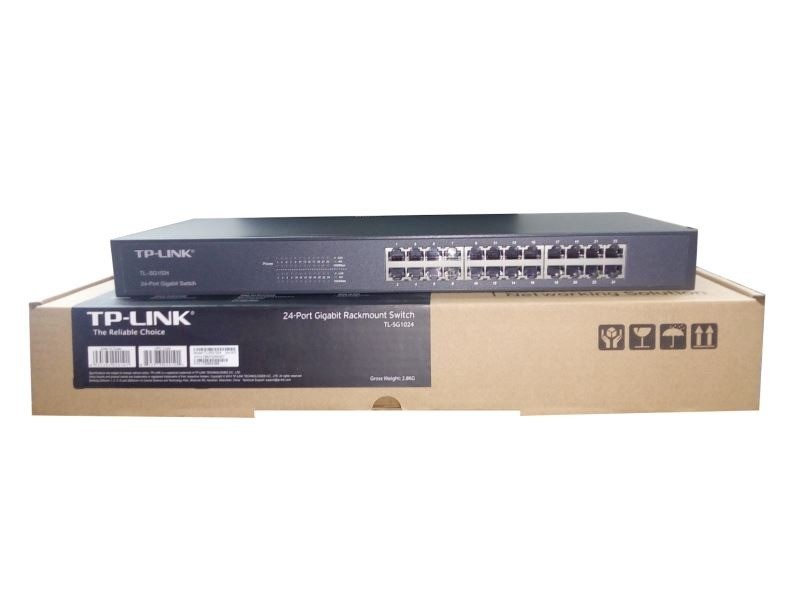 ສະວິດເຄືອຂ່າຍ TP-Link ລຸ່ນ TL-SG1024  ສະວິດແບບ 24 ພອຣ໌ Gigabit Ethernet ຄວາມໄວສູງ ເຫມາະສົມສໍາລັບສຳນັກງານ ແລະທຸລະກິດ ທີ່ຕ້ອງການການຖ່າຍໂອນຂໍ້ມູນຢ່າງມີປະສິດທິພາບ