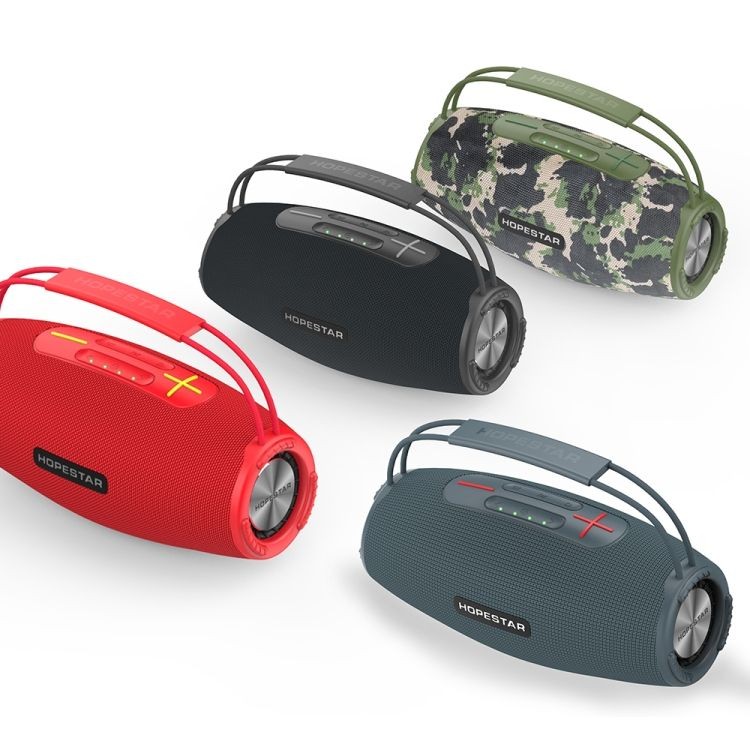 ລຳໂພງ HOPESTAR H51 ລຳໂພງ Bluetooth ຄວາມເເຮງ 55W ພົກພາສະດວກ ລຸ້ນໃໝ່ອອກແບບເທ່ ກັນນ້ຳມາດຕະຖານ Waterproof  ແບດເຕີຣີ:  ໃຊ້ງານຕໍ່ເນື່ອງ4–6 ຊົ່ວໂມງ